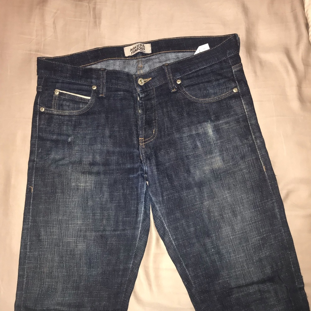 Naked & famous skinny guy stretch skin selvedge